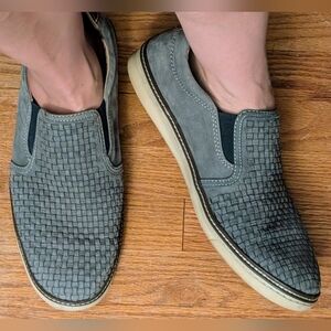 Johnston & Murphy sheepskin slip-ons
